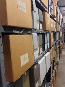 Inside the ALA Archives stacks.