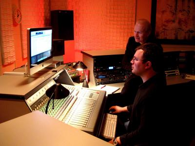 EMS Studio A, Student Benjamin Whiting working with Scott Wyatt, ca. 2014