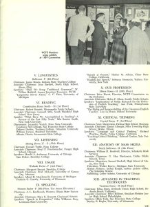 Official Program: The National Council of Teachers of English (1960) - schedule page 1