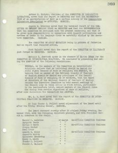Board of Directors Meeting Minutes (1945)
