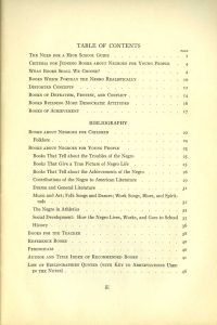 First edition of We Build Together: A Reader's Guide to Negro Life and Literature - Table of Contents