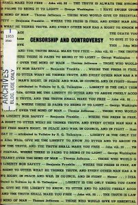 Censorship and Controversy (1953) cover