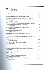 Middle Mosaic: A Celebration of Reading, Writing, and Reflective Practice at the Middle Level (2000) - table of contents