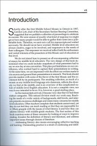 Middle Mosaic: A Celebration of Reading, Writing, and Reflective Practice at the Middle Level (2000) - introduction