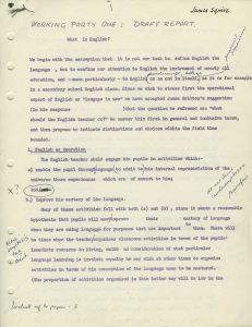 Proposal, “International Seminar on the Teaching and Learning of English”(c. 1966) - Page 1