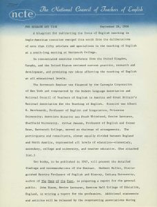 Proposal, “International Seminar on the Teaching and Learning of English”(c. 1966) - Page 2