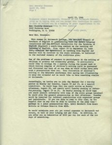 Proposal, “International Seminar on the Teaching and Learning of English”(c. 1966) - Page 2