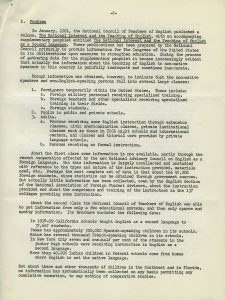 Proposal for a Comprehensive Survey and Conference on Teaching English to Non-English Speakers (1963) - page 2