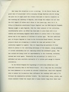 Proposal, “International Seminar on the Teaching and Learning of English”(c., 1966) - Page 3