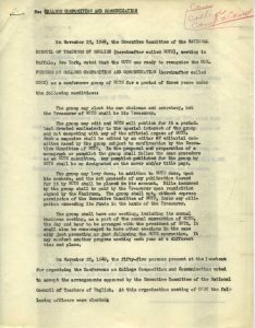 Draft of CCCC Recognition (1950) - Page 1