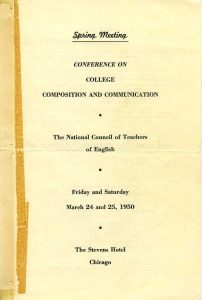 Program from second conference (1950) - Cover