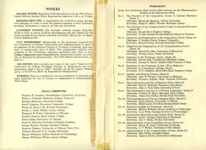 Program from second conference (1950) - inner