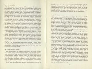 Tenes: A Survey of the Teaching of English to Non-English Speakers in the United States (1966) - pamphlet inner