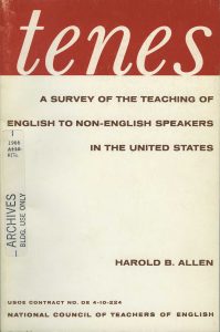 Tenes: A Survey of the Teaching of English to Non-English Speakers in the United States (1966) - book cover