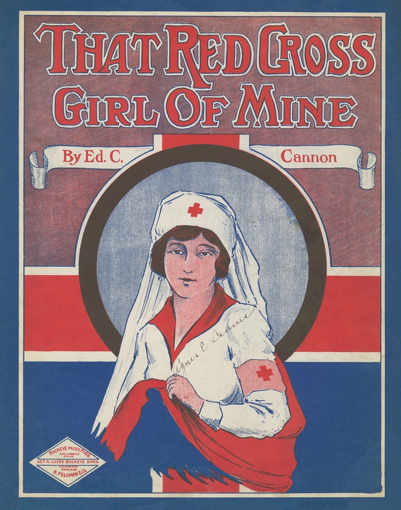 "That Red Cross Girl of Mine" from the James Edward Myers Sheet Music Collection