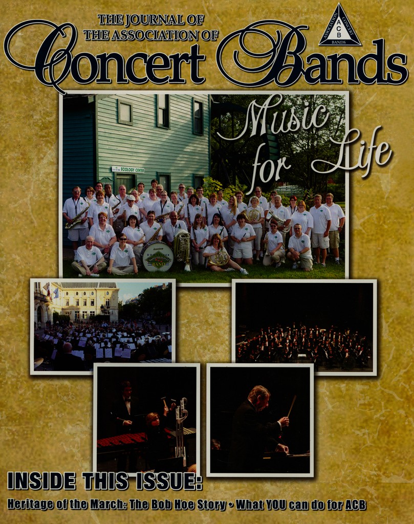 Association of Concert Bands Journal Cover, Vol 33, No. 3. October 2014
