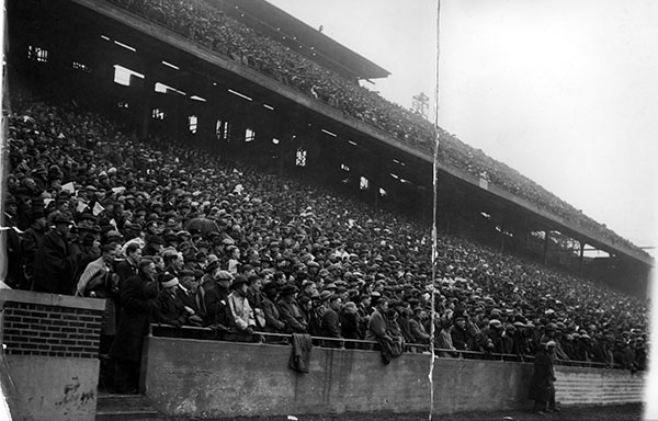 Chicago-Illinois Game, crowd at Memorial Stadium