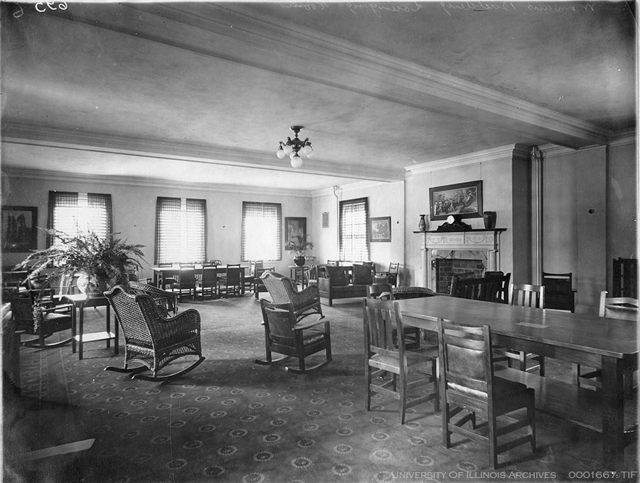 English Building Lounging Room, c. 1909