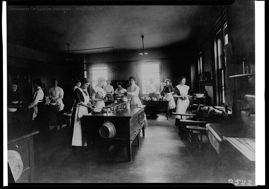 Woman's Building Home Economics Kitchen, c. 1900