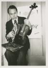Harry Partch with Monophone, ca. 1933