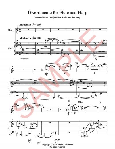 Divertimento with notes sample p1