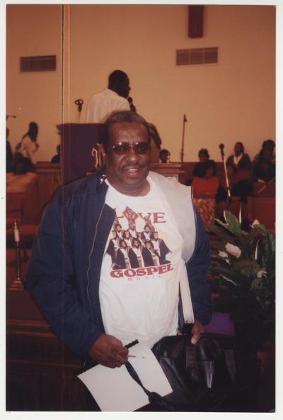 Willie Summerville in Gospel music shirt