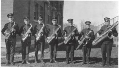 Saxophone Section, Sousa Band, location unidentified