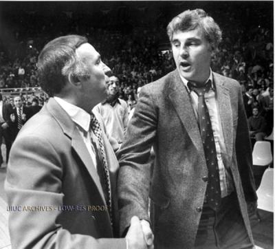 Image result for lou henson bob knight stealing