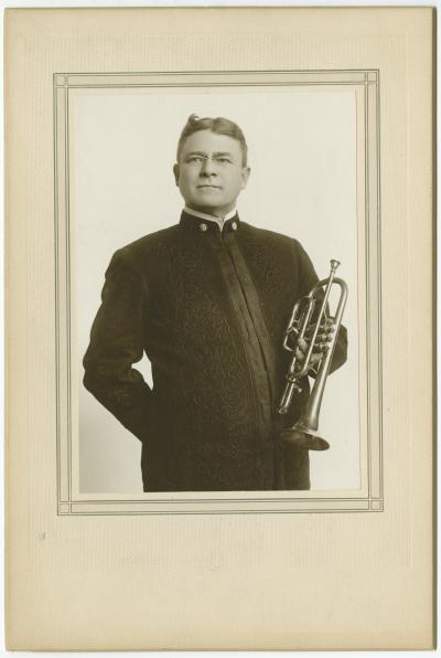 Herbert L. Clarke with cornet