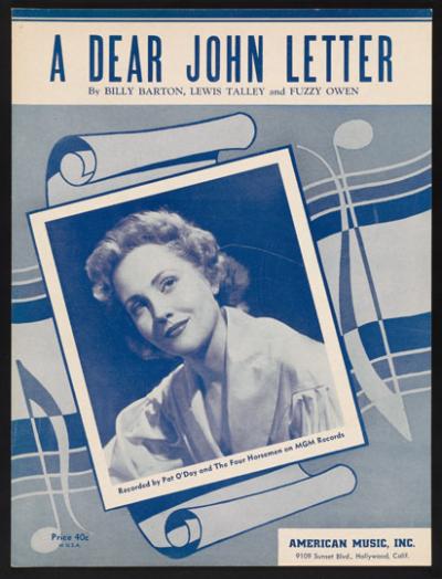 A Dear John Letter, cover