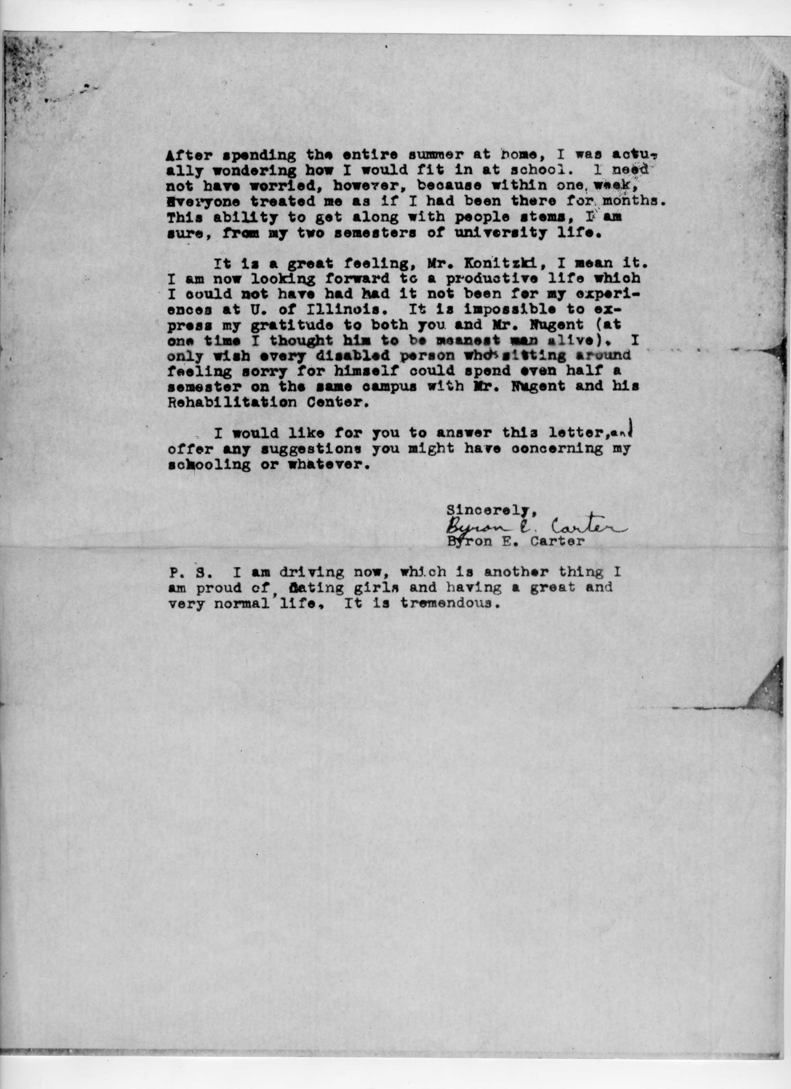 Byron E. Carter Correspondence, February 14, 1964, Page 2