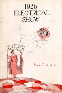 1928 Electrical Show program, Record Series 11/6/805.