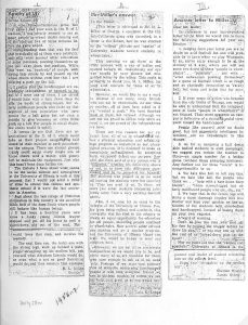 Daily Illini letters, 1956